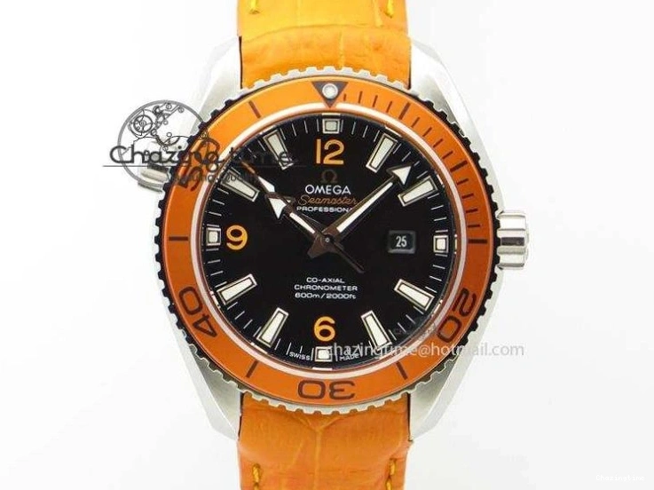 0417 Resilient Planet Ocean 2016 43.5mm SS OM 1:1 Best Edition Black Dial On Black Nylon Strap A 8167